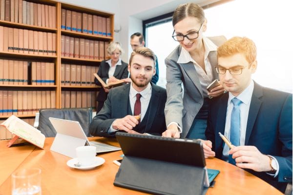 Lawyers in Their Law Firm Working
