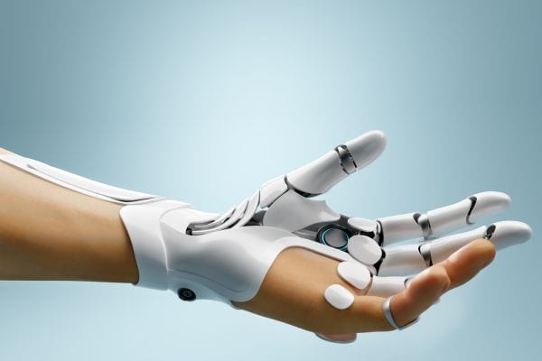 Robotic Bionic Hand Connected with Human Arm